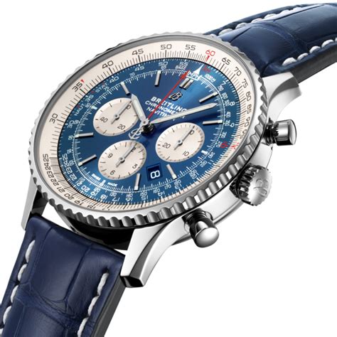 breitling navitimer blauw|Breitling Navitimer 46mm blue.